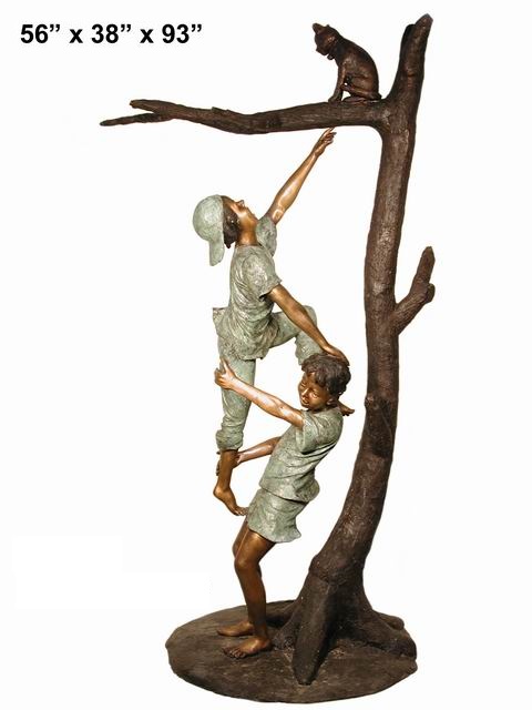 Kids Getting a Cat in the Tree Kids Getting a Cat in the Tree